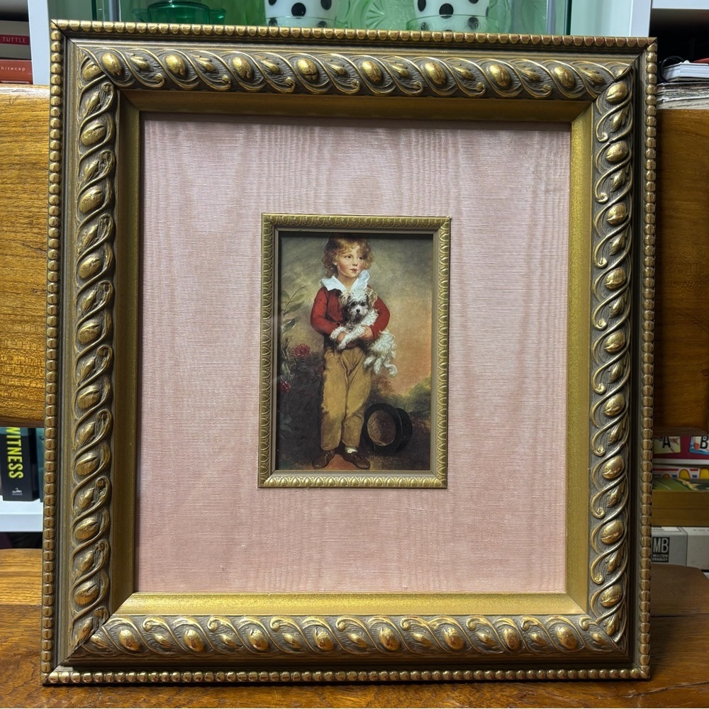 Lovely gold framed print of Arthur William Devis’s (1762-1822) Master Simpson
